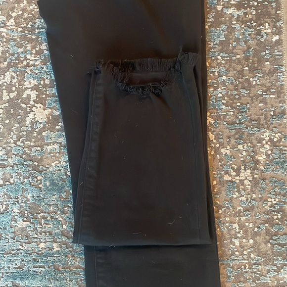 Levi’s Premium Women’s 724 High Rise Straight Crop Black Denim Jeans Siz… - Picture 9 of 14